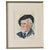 French Vintage Watercolor Portrait of a Gentleman in Beret For Sale - Image 9 of 9