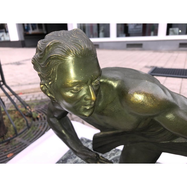 Bronze on marble base Weight about 40kg This piece has an attribution mark, I am sure that it is completely authentic and...