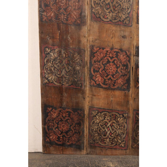 Large Italian Painted Wood Panel, 19th C. For Sale - Image 9 of 11