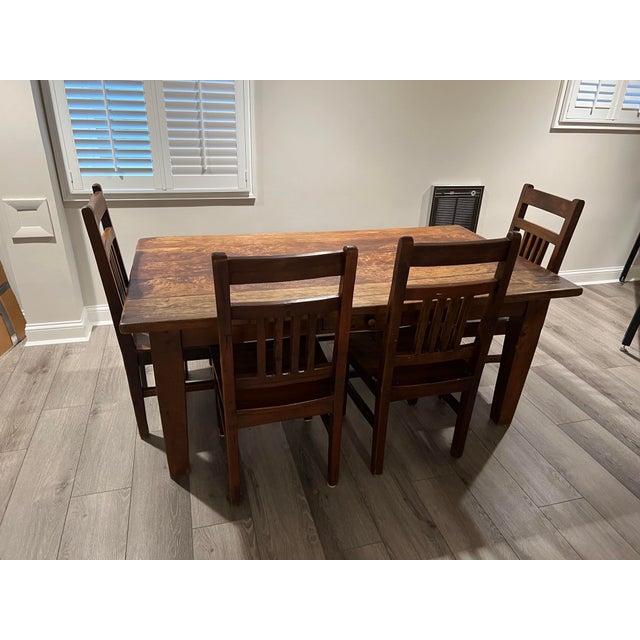 Mig & Tig Chicago Furniture Maker Farm House Table with Chair and