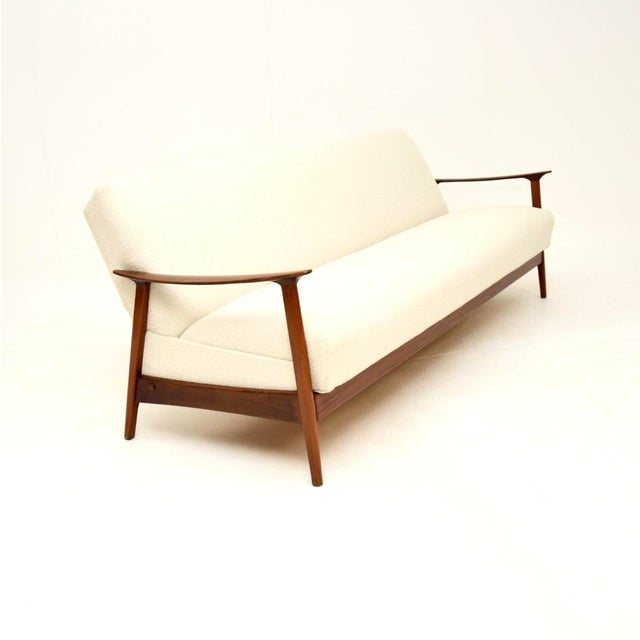Vintage Danish Afrosia Sofa Bed, 1960s For Sale - Image 4 of 13