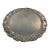 1920s Large English Silverplated Serving Tray Platter For Sale