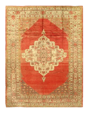 Late 19th Century Pasargad Turkish Angora Oushak Rug - 9'6" X 12'6"
