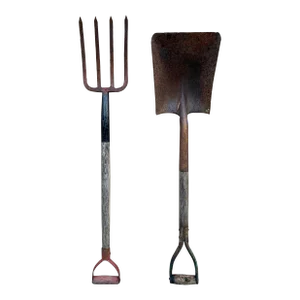 Early 20th Century Wooden and Iron Garden Tools, Pair