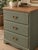 The nightstand has a substantial vintage wood case with traditionally constructed solid-wood drawer boxes. Its warm...