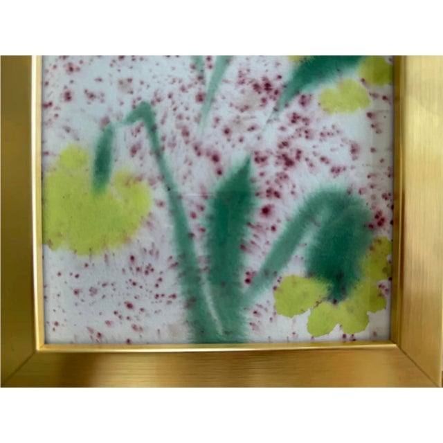 Wood Contemporary Melvin G Original Paintings From Her Sold Out Fiori Collection, Framed For Sale - Image 7 of 9