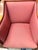 Pair of Vintage Biedermeier Style Upholstered Club Chairs With Pink Diamond Upholstery For Sale - Image 10 of 12