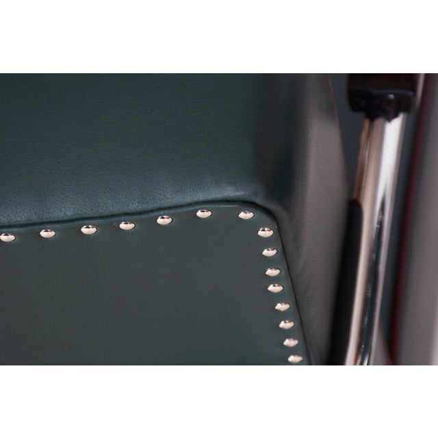 Designed by renowned Czech designer Robert Slezak. This Bauhaus-style ottoman from the 1930s was produced by Slezákovy...