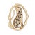 Finely detailed diamond & sapphire panther pendant crafted in 14 karat yellow gold (circa 1970s). Diamonds total an...