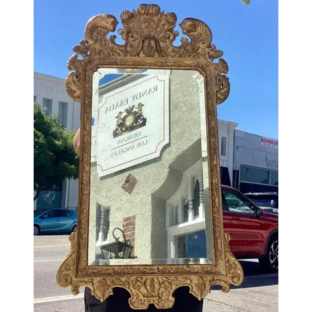 George II Style Burton-Ching Regency Giltwood Mirror For Sale - Image 4 of 4