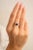 VR Jewels 14k Gold Diamond Halo Blue Sapphire Birthstone Heart Ring Size 7 ( All Sizes Available) For Sale - Image 4 of 14
