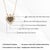 Blue Sapphire Diamond Sacred Heart Sunburst Pendant Necklace in 14k Yellow Gold For Sale - Image 11 of 16