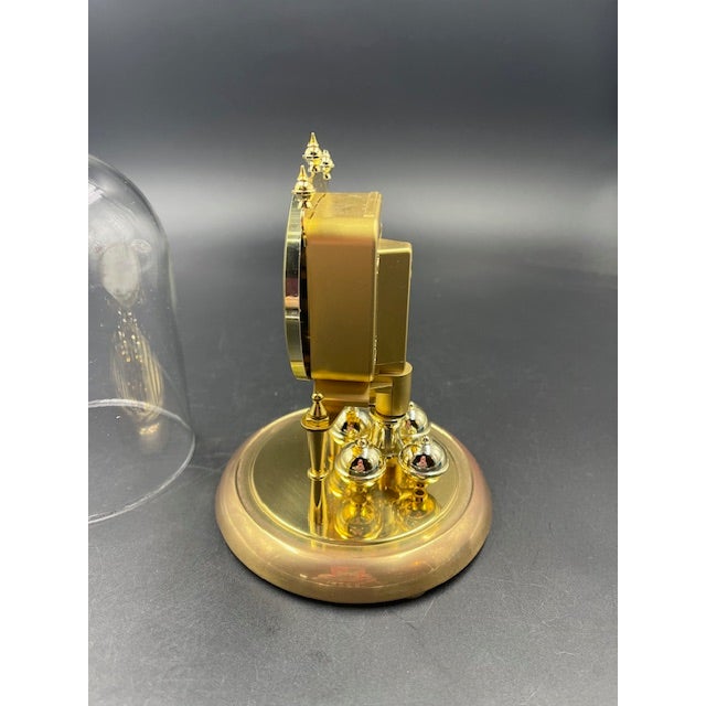 Traditional Late 20th Century German Anniversary - Style Small Mantle Clock For Sale - Image 3 of 12