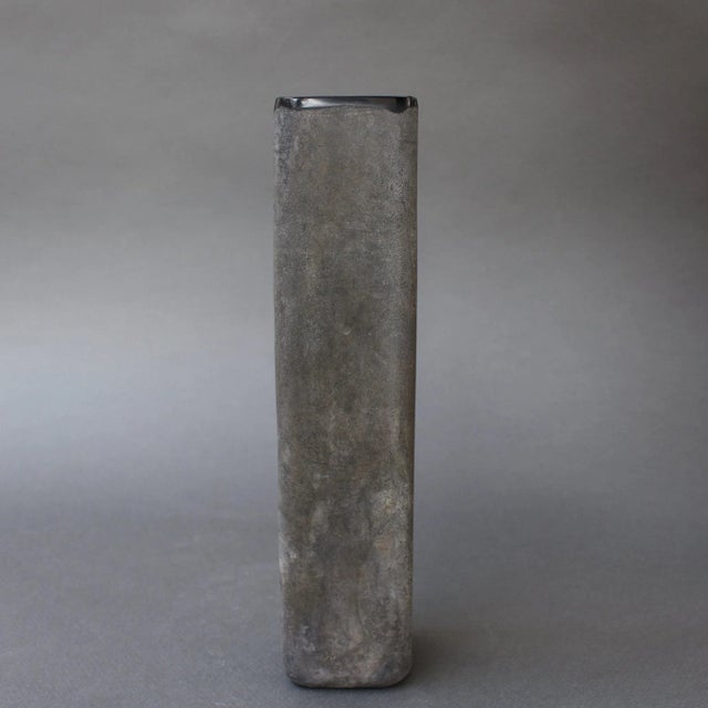 Italian Vintage Scavo Murano Glass Excavation Vase by Alfredo Barbini, 1970s For Sale - Image 4 of 18