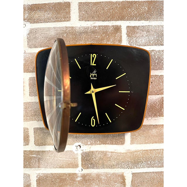 Modern Wall Clock from Jaz Électrique, France, 1960s For Sale - Image 3 of 6