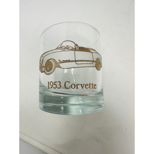 1960s 1960s Mid-Century Dusseau Collection 22k Gold Classic Car Rocks Glasses - Set of 6 For Sale - Image 5 of 13