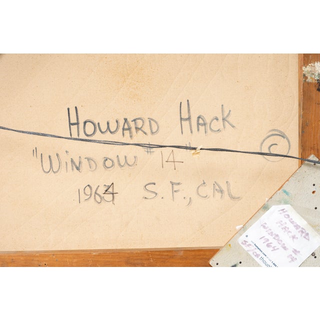 1960s Howard Hack Window Series Oil Painting For Sale - Image 13 of 17
