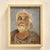 A fabulous vintage Boho original oil portrait. A chic composition of a weathered older man in chic colors. Newly framed....