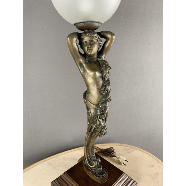 20th Century Classic Bronze Table Lamp For Sale - Image 4 of 5
