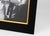 Black Tommaso Barbi Black Lucite and Brass Decor Picture Frame, circa 1970 For Sale - Image 8 of 9