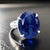 Natural Solitaire Composite Sapphire Ring 6.5 14k WG 16.63 TCW Certified For Sale - Image 4 of 11