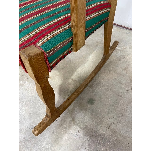 Henning Kjaernulf Oak Scandinavian Rocking Chair For Sale - Image 9 of 9