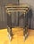 Nest of 3 lacquer tables, Edwardian, circa 1900, English. Exceptional quality Chinoiserie decoration: a palace by a stream...