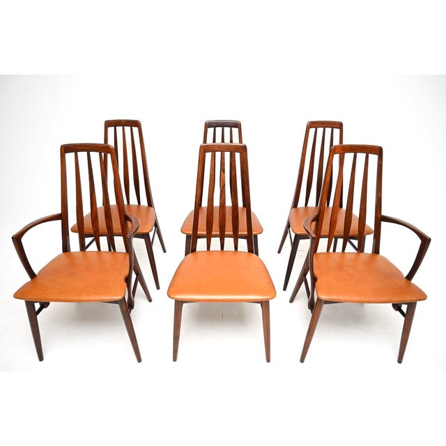 Mid-Century Modern Vintage Danish Dining Chairs by Niels Koefoed for Koefoeds Hornslet, 1960, Set of 6 For Sale - Image 3 of 11