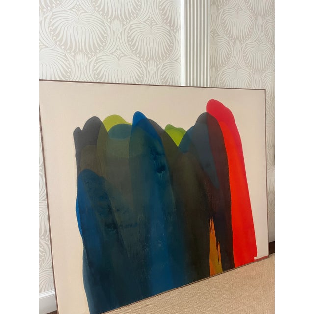 Abstract “Huff” by Marcel Rozek (2022, Oil on Canvas) For Sale - Image 3 of 12