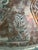An exceptional, designer-scale antique Middle Eastern hand-engraved tinned copper table tray top. Listing is for tray...