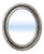 Silver Irish Ebonized and Silver Parcel Gilt Oval Wall Mirror (H 23 1/4 X W 19 1/4) For Sale - Image 8 of 9