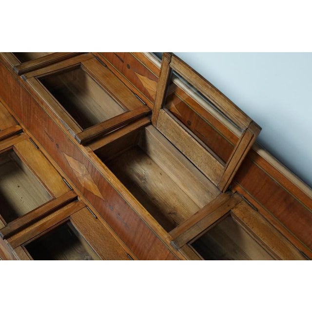 Large Dutch Beech Haberdashery Shop Cabinet, 1920s-1930s For Sale - Image 11 of 18