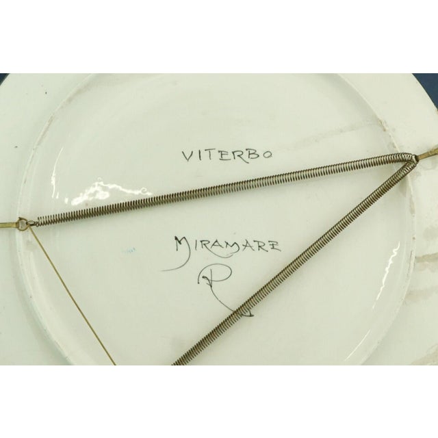 Vintage Ceramic Plate by Miramare Bucci, 1930s For Sale - Image 16 of 17