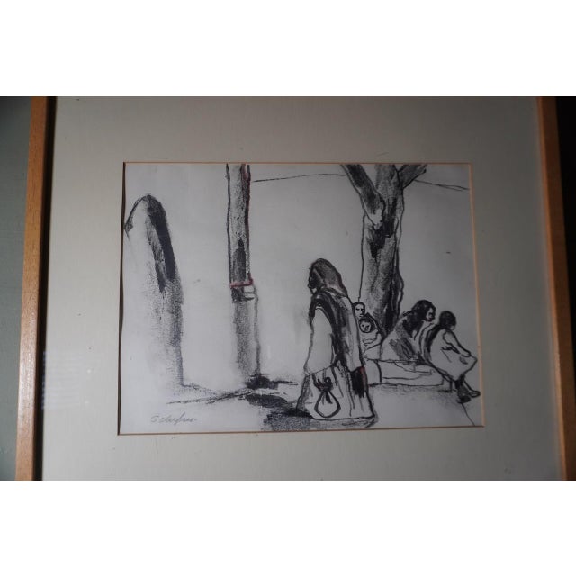 It's a wonderful piece. Arnold Schifrin (1927-1994), was a hugely expressive artist who chronicled Topanga Canyon, Mexico...