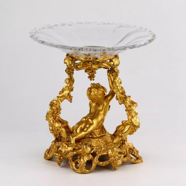 19th Century Gilded Bronze Decorative Fruit Vase For Sale - Image 5 of 9