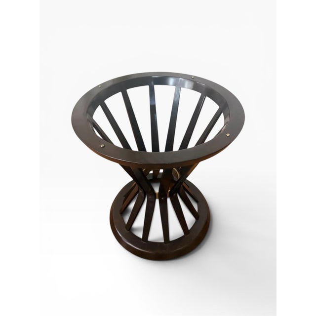 Mid 20th Century Mid 20th Century Pair of Edward Wormley Sheaf of Wheat Round Side Tables for Dunbar For Sale - Image 5 of 18
