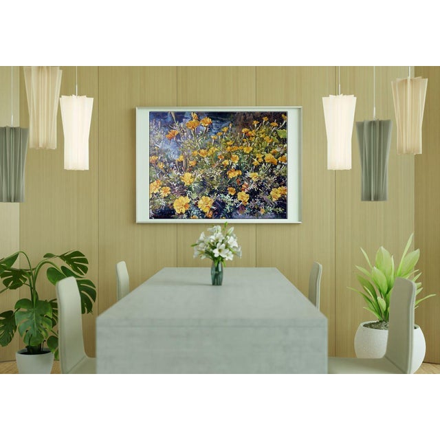 Impressionist Oil Painting Marigold Varvarov Anatoly Viktorovich For Sale - Image 3 of 7