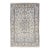8x12 Vintage Rug – Hand-Knotted Wool Medallion Area Rug (Ivory & Blue) For Sale