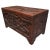 Asian 19th Century Heavily Hand-Carved Camphorwood Asian Blanket Chest Trunk For Sale - Image 3 of 10