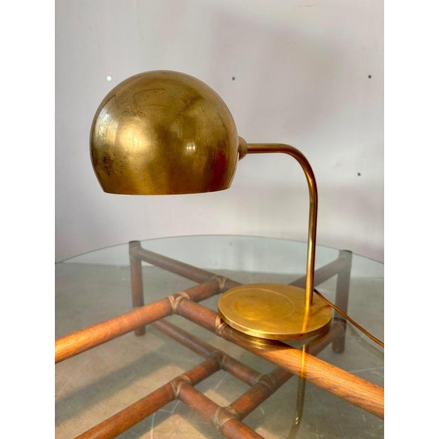 Rare brass table lamp by Sergio Asti, production Candle, Italy, 1960s Rass table lamp from the Venticinque series,...