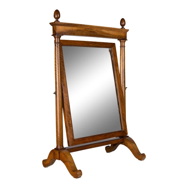 19th Century French Empire Period Cheval Dressing Mirror For Sale