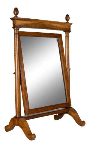 19th Century French Empire Period Cheval Dressing Mirror