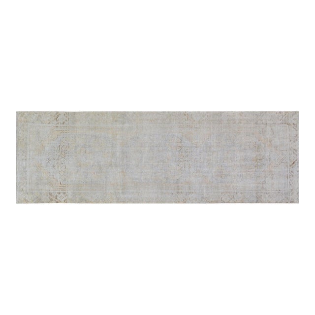 Vintage Turkish Anatolian Hand Knotted Wool Rug, 2'6''x8' For Sale