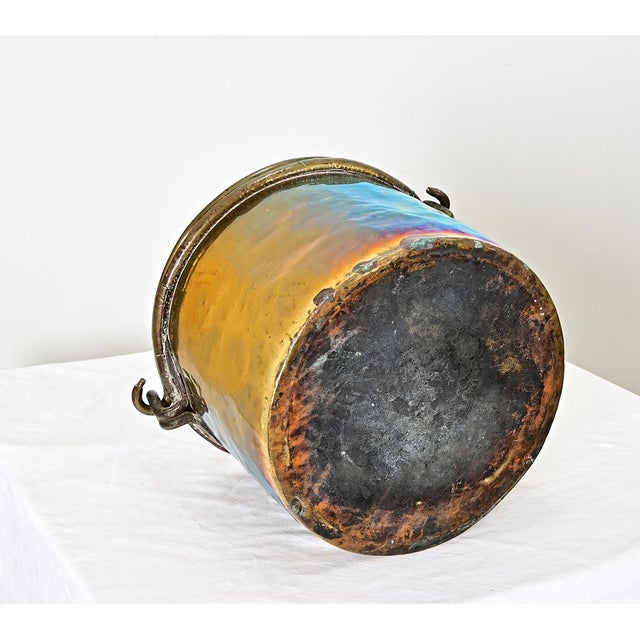Late 19th Century French 19th Century Brass Cooking Pot For Sale - Image 5 of 9