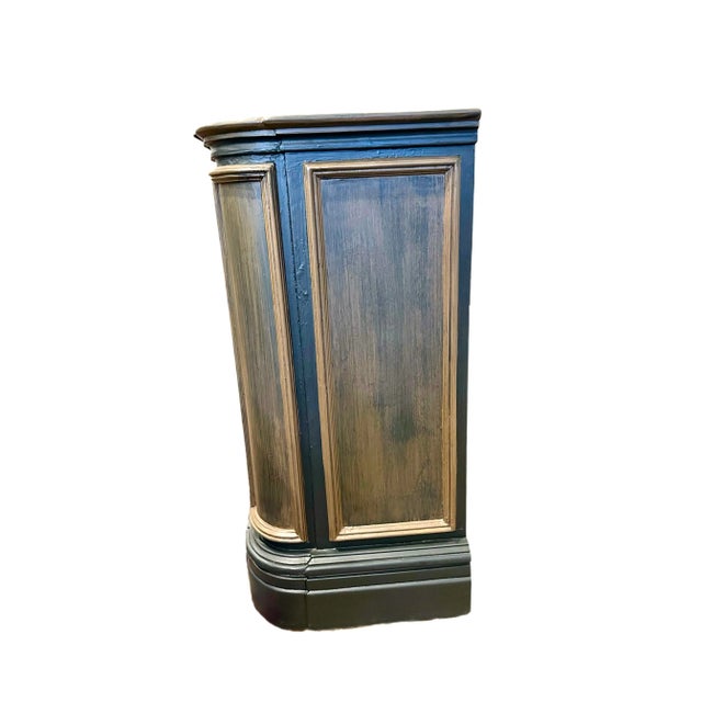 Distressed Painted Credenza by Banks Coldstone Co, High Point Nc For Sale - Image 4 of 10