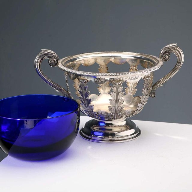Silver Sugar Bowl from Pampurini Milan For Sale - Image 3 of 9