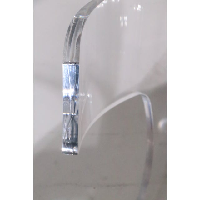 Set of Four Lucite Dining Chairs by Safavieh Couture For Sale - Image 16 of 17