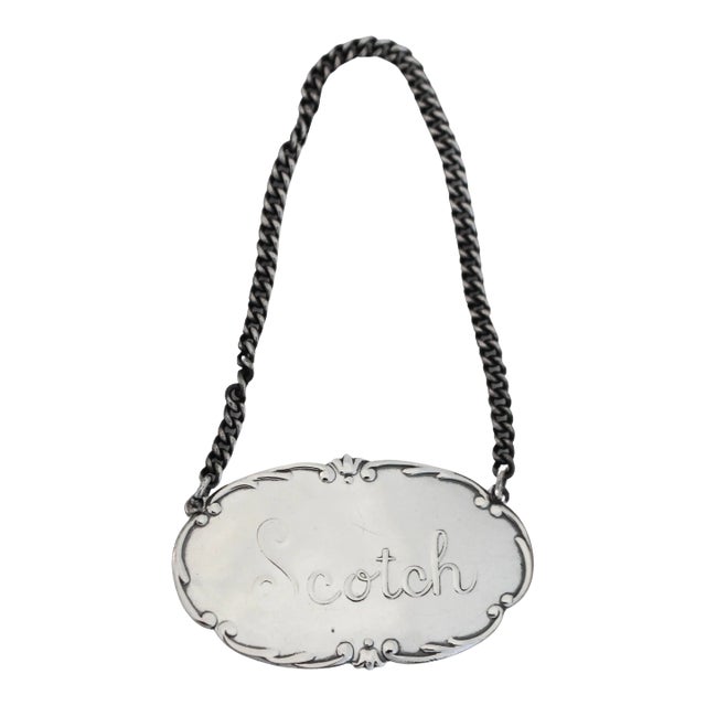 1930s Sterling Scotch Liquor Label For Sale