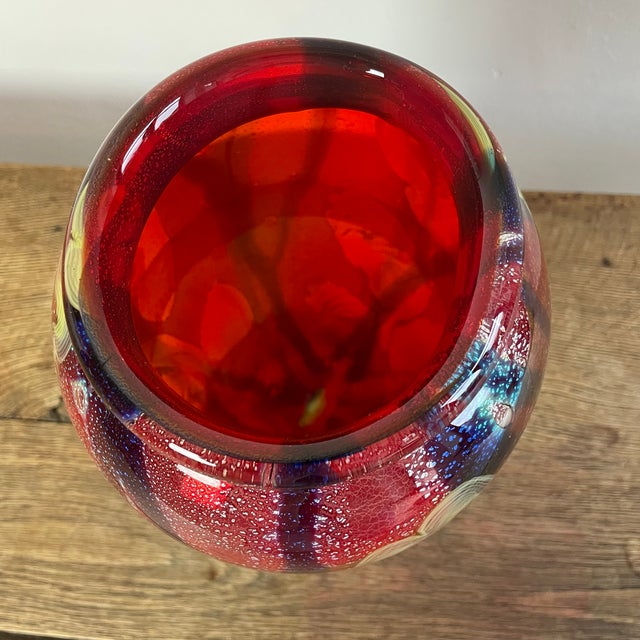 Red Murano Glass Vase, 1950s For Sale - Image 8 of 11