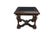 Bernhardt Marquis Square End Table (Item SKU: 437-121), 2014 Masterfully constructed with a heavily distressed, deep brown...